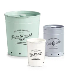 Zeller Present Vorratsdose Zwiebel Metall Ø 13,7 Cm H 18,4 Cm, Grau -Küchenbedarf Laden f295d453184be94d83211a5ab81275a8