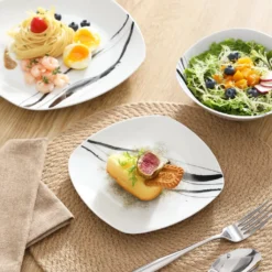 VEWEET Tafelservice 'Teresa' Aus Porzellan 20 Teilig, Geschirrset Beinhatlet Eierbecher, Kaffeetassen, Müslischalen, Dessertteller Und Flachteller, Geschirrservice Für 4 Personen -Küchenbedarf Laden f5a46457574160a20bb64d151d445f91