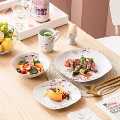 VEWEET Porzellan Kombiservice 'Annie', 40 Teilig Geschirrservice Für 8 Personen, Frühstückservice Mit Je 8 Eierbecher, Kaffeebecher 350 Ml, Müslischalen, Dessertteller Und Flachteller 16 VEWEET Porzellan Kombiservice 'Annie', 40 Teilig Geschirrservice Für 8 Personen, Frühstückservice Mit Je 8 Eierbecher, Kaffeebecher 350 Ml, Müslischalen, Dessertteller Und Flachteller -Küchenbedarf Laden f6c44265fc7c5530f302d7e0f0b0325d