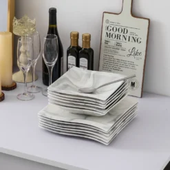 MALACASA, Serie Flora, Marmor Porzellan Tafelservice 24 Teiligen Set Kombiservice Geschirrset Mit 12 Speiseteller Und 12 Suppenteller Für 12 Personen 15 MALACASA, Serie Flora, Marmor Porzellan Tafelservice 24 Teiligen Set Kombiservice Geschirrset Mit 12 Speiseteller Und 12 Suppenteller Für 12 Personen -Küchenbedarf Laden f759777f219f5f2b0f368bac1e8dcd6c