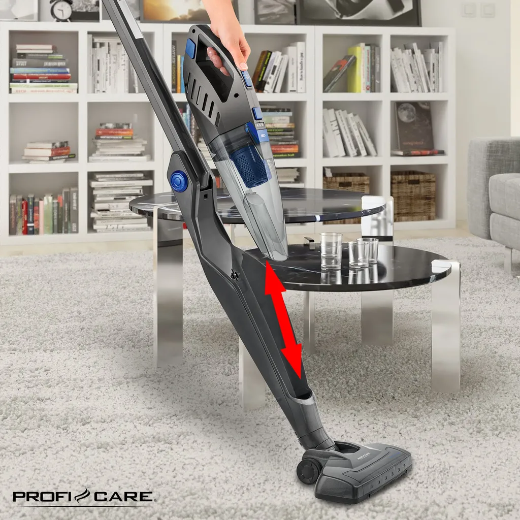 ProfiCare 2 In 1 Hand-und Bodenstaubsauger PC-BS 3035 A, Praktische Ladestation Inkl. Zubehörhalterung, Leistungsstarker 14,8 V Lithium Ionen Akku, Turbo Rotation, HEPA-Filter, Anthrazit-blau 10 ProfiCare 2 In 1 Hand-und Bodenstaubsauger PC-BS 3035 A, Praktische Ladestation Inkl. Zubehörhalterung, Leistungsstarker 14,8 V Lithium Ionen Akku, Turbo Rotation, HEPA-Filter, Anthrazit-blau – Bild 8