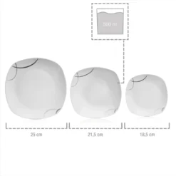 Sänger Tafelservice Bilgola Black Lines 18 Tlg. -Küchenbedarf Laden f8674bcd1ccb61e6b3a40c2da5d59752