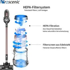 Proscenic New Vision P8 Plus Akku Staubsauger, 3-in-1 Handstaubsauger, 150W Kabeloser Staubsauger, 2,200 MAh Abnehmbarer Akku, Bis Zu 40 Minuten Laufzeit, Geeignet Für Tierhaare -Küchenbedarf Laden f8c662d9dd10f3e0cdf2303986bbb00c
