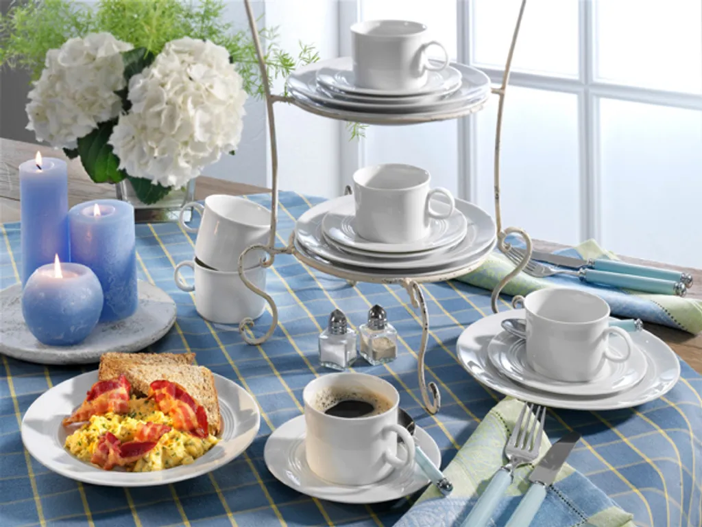 Friesland Kaffee-Service 18tlg Jeverland Weiß 4 Friesland Kaffee-Service 18tlg Jeverland Weiß – Bild 2