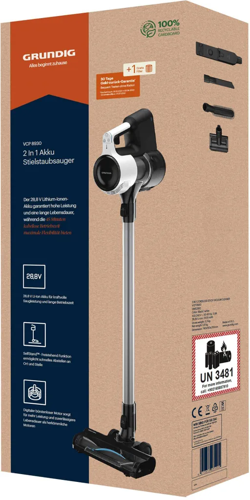 GRUNDIG Akku- Und Stielstaubsauger 28,8 V VCP 8930 9 GRUNDIG Akku- Und Stielstaubsauger 28,8 V VCP 8930 – Bild 7