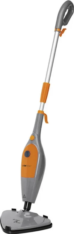 CLATRONIC Dampfmop DR 3539 Anthrazit- Orange Dampfreiniger Reiniger Dampfwischer
