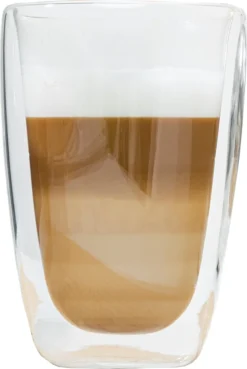 Latte Macchiato-Gläser 400ml Doppelwandig Isolierglas Extra Lang Warmhaltend Maße ≈9 X 14cm (4 Stück) -Küchenbedarf Laden fc3da0b67b1054a2180488e27f386861