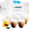 Wessper Latte Macchiato Thermogläser Mit Doppeltem Boden Set 6 X 350 Ml -Küchenbedarf Laden fd71ad70589ae02b1563f0e71e83670c