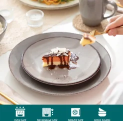 Vancasso Navia Nature 16 Teilig Kombiservice, Geschirrset Aus Steingut In 4 Farbkombi (Erdfarben, Hellblau, Cremefarben, Beige), Vintage Design -Küchenbedarf Laden ff2fa7d12bc3b9472be7c3954f64091d